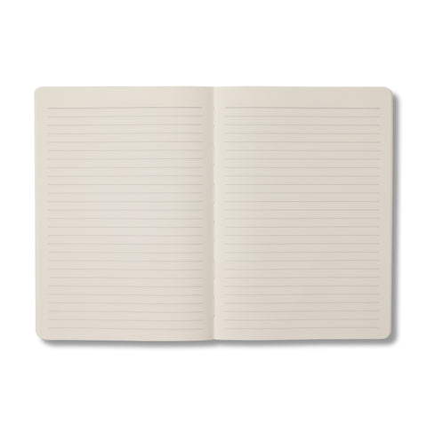 Coral Open Bound Notebook Ruled A5