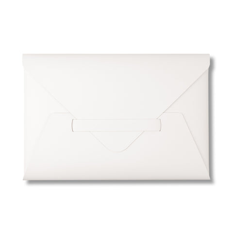 Recycled Leather Envelope Folder A4 White