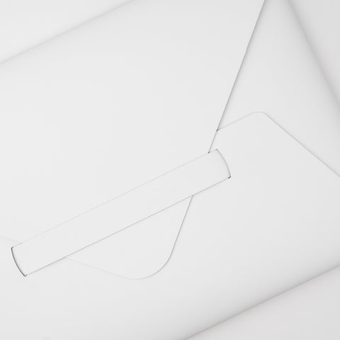 Recycled Leather Envelope Folder A4 White