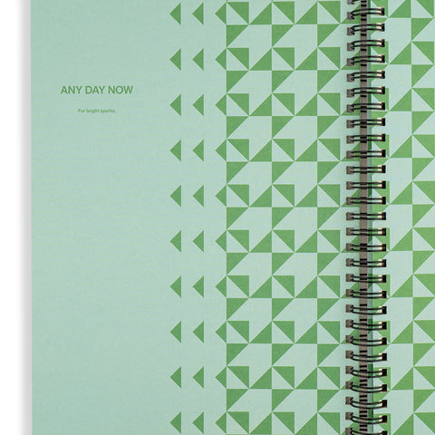 Spiral Bright Notebook B5 Blue and Forest Plain