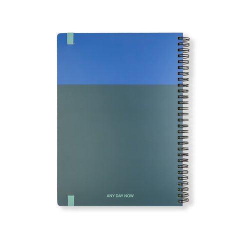 Spiral Bright Notebook B5 Blue and Forest Plain