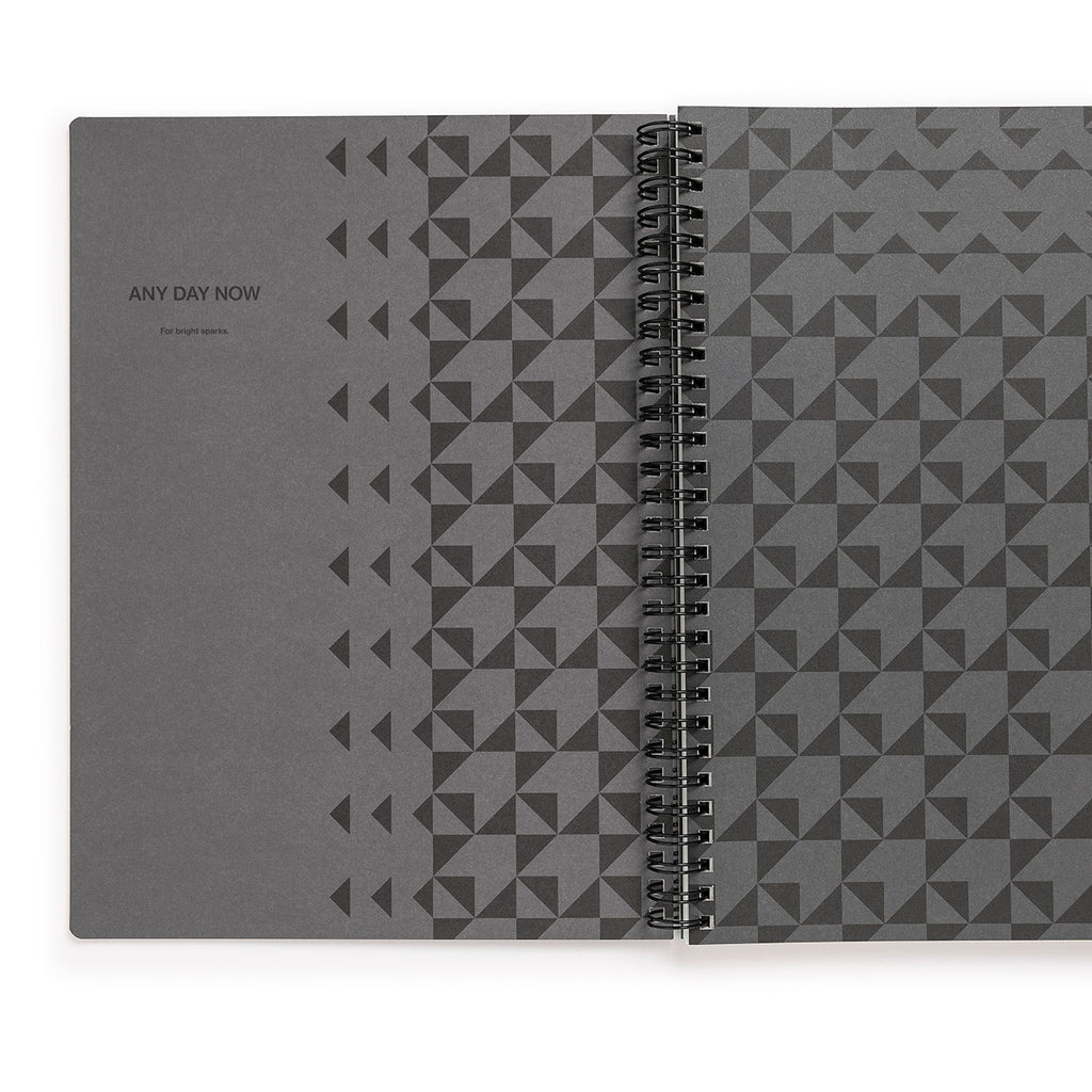 Any Day Now Monochrome Spiral Notebook B5 Ruled – Milligram