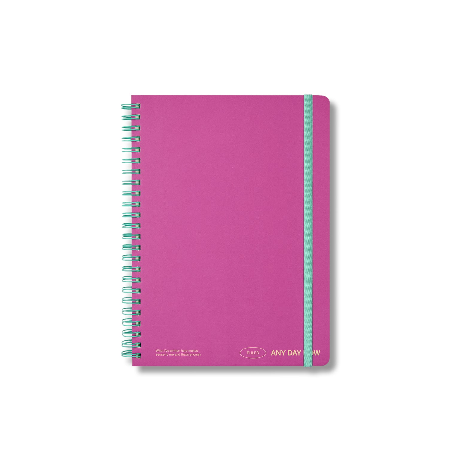 Any Day Now Magenta Spiral Notebook A5 – Milligram