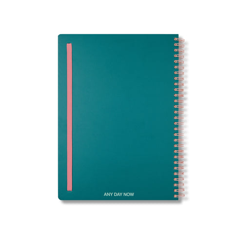 Teal Spiral Notebook Ruled B5