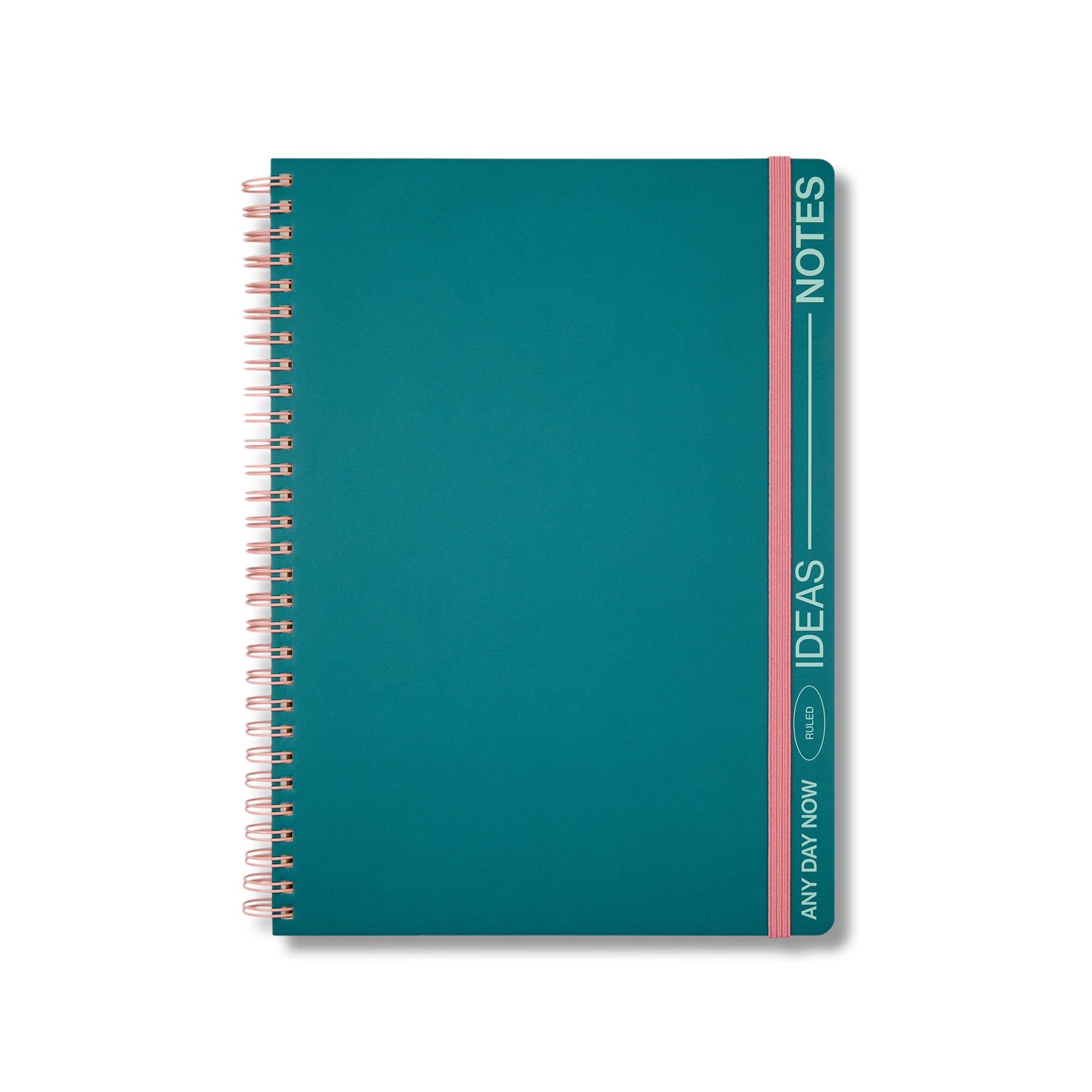 Any Day Now Teal Spiral Notebook B5 – Milligram