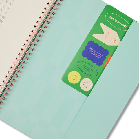 Teal Spiral Notebook Ruled B5