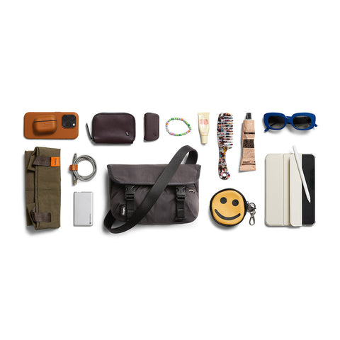 Cinch Mini Messenger Bag Charcoal 6L