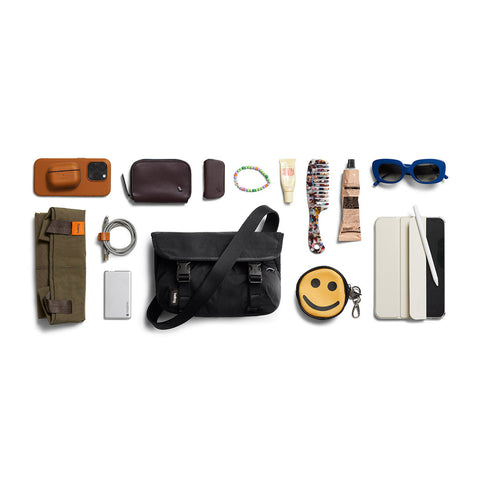 Bellroy Cinch Mini Messenger 6L (6 liter lichtgewicht, compacte schoudertas, waterafstotende stof, moeiteloze organisatie) - Charcoal Bellroy Cinch Mini Messenger 6L (6 liter lichtgewicht, compacte schoudertas, waterafstotende stof, moeiteloze organisatie) - Charcoal