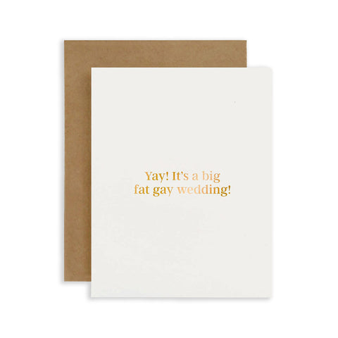 Yay! It's a Big Fat Gay Wedding Greeting Card