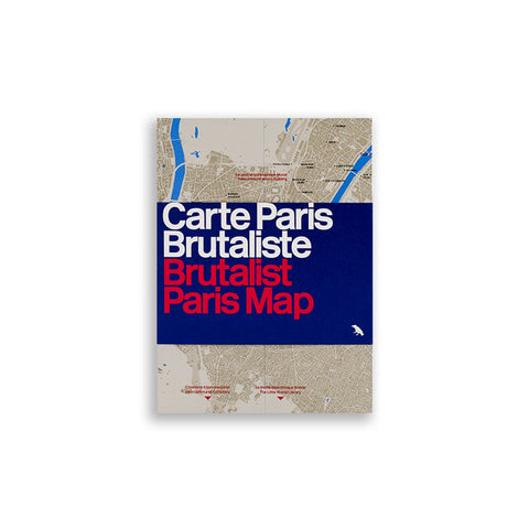 Brutalist Paris Map