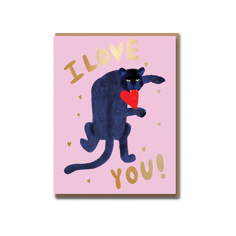 Big Cat Love Greeting Card