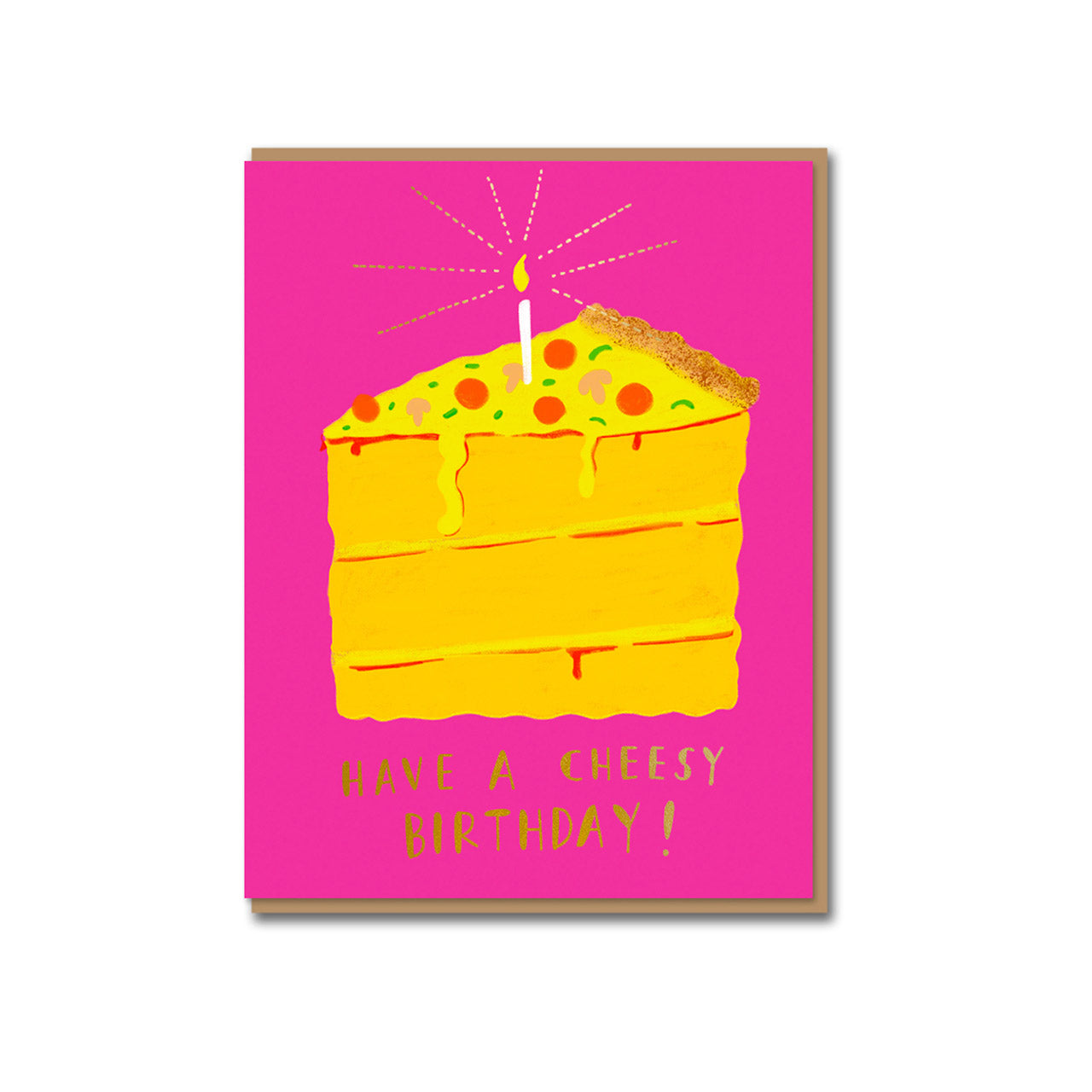 1973 Pizza Cake Birthday Card – Milligram