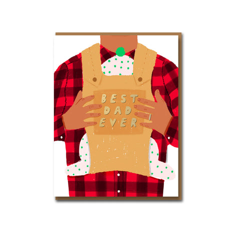 Best Dad Ever Carrier Greeting Card