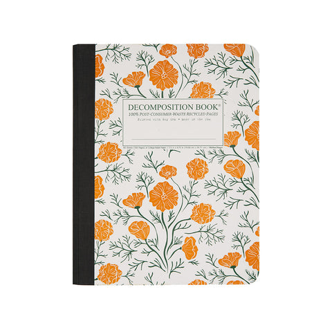 California Poppies Large Notebook