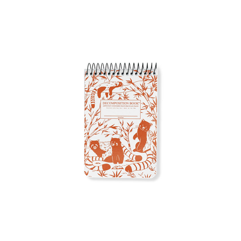 Decomposition Book Red Pandas Pocket Spiral Notepad – Milligram