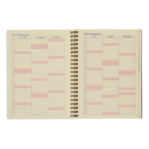 2025 Rollbahn Spiral-Bound Diary A5