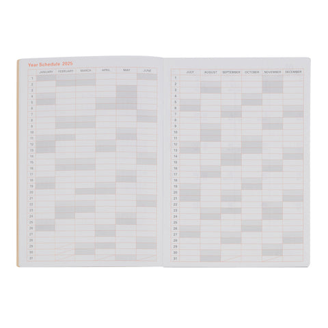 2025 Linen Weekly Diary B6