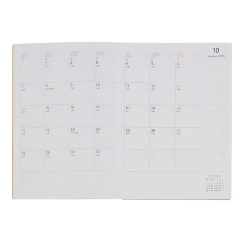 2025 Linen Weekly Diary B6