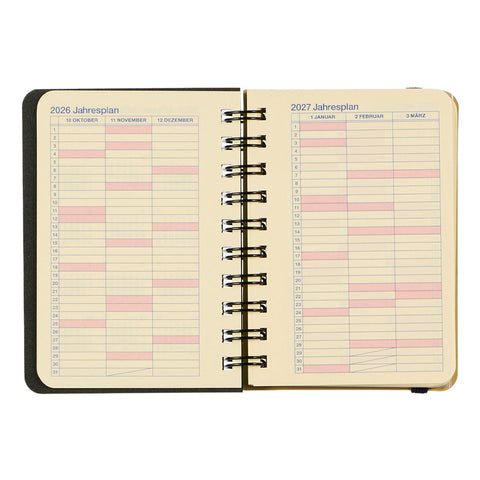 2027 Rollbahn Monthly Diary Mini Metalic Polarize