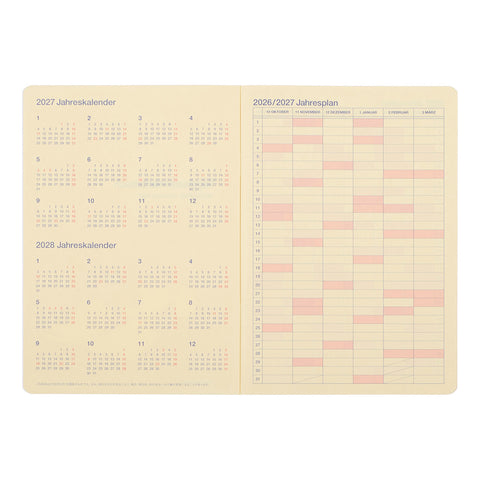 2027 Rollbahn Notebook Monthly Diary A5 Sheer Light Blue