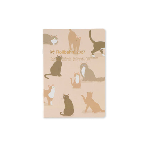 2027 Rollbahn Notebook Monthly Diary A5 Animal Cat