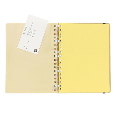 Rollbahn Large Spiral Notebook Clear Pink