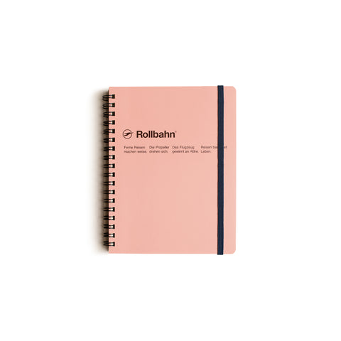 Rollbahn Large Spiral Notebook Light Pink