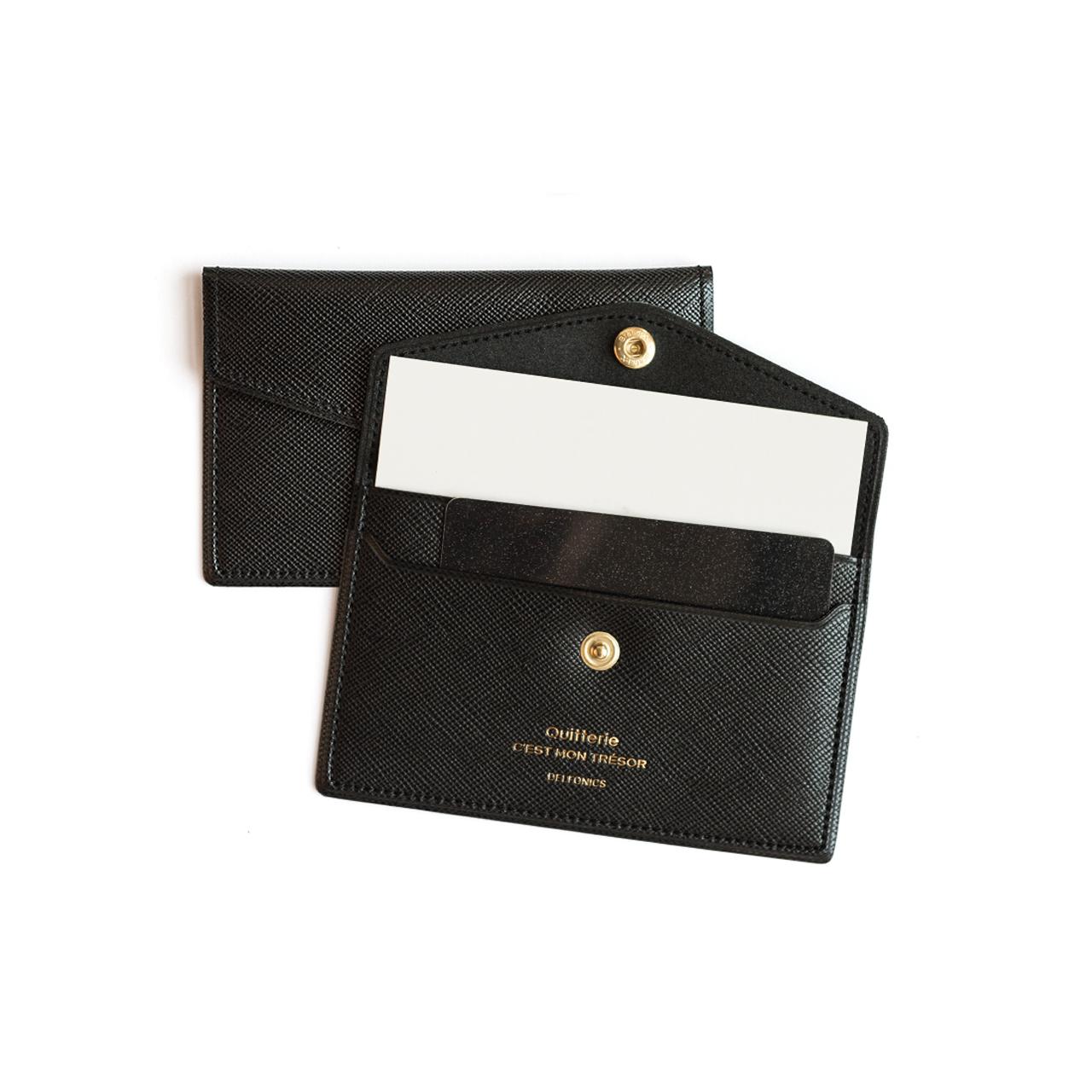Delfonics Quitterie Zip Card Case – Black