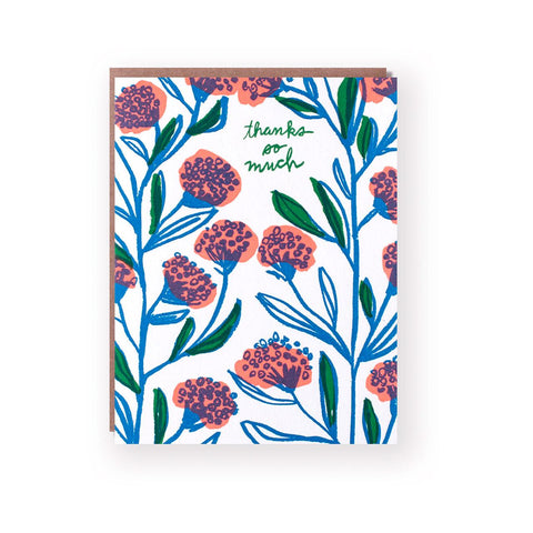 Pencil Flower Thanks Greeting Card