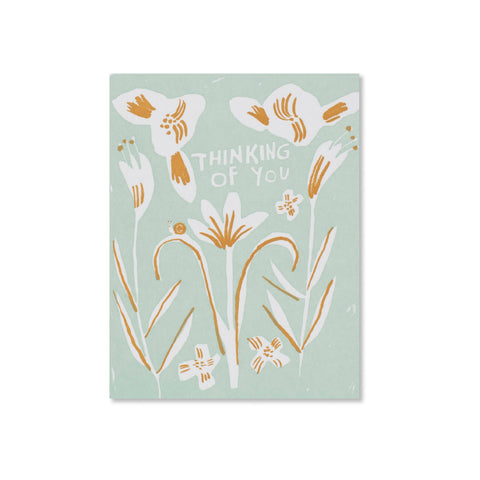 Thinking of You Lilies Greeting Card