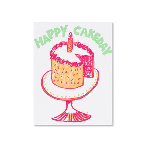 Birthday Cakeday Greeting Card