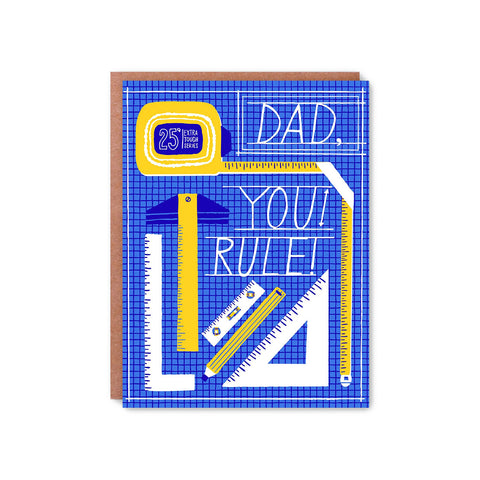 You Rule Dad Tool Greeting Card
