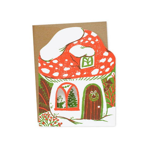 Merry Mushroom Greeting Card
