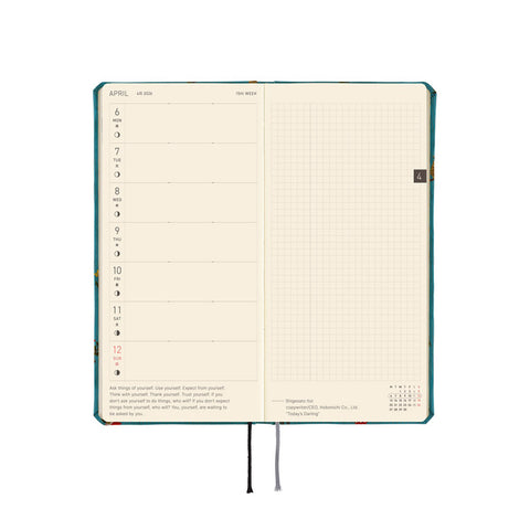 2026 Techo Weeks Planner Bow and Tie In the Forest