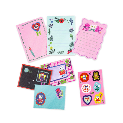 Mini Letter Set White Cat
