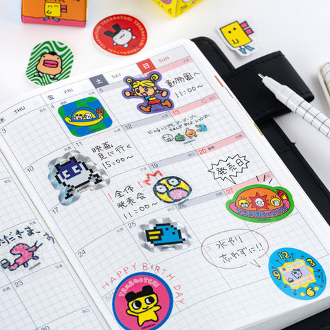 Tamagotchi Flake Stickers Set of 3