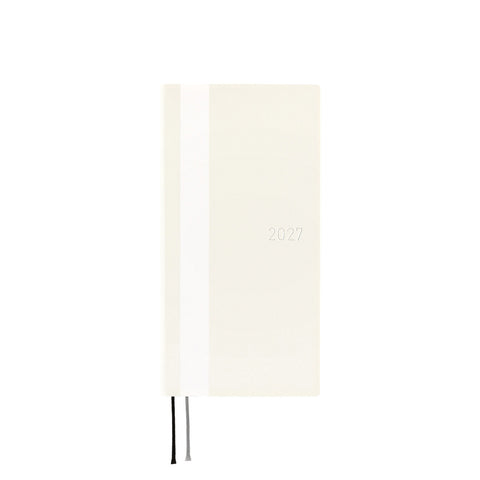 2027 Techo Weeks Planner White Line Ivory