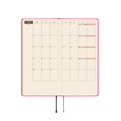 2027 Techo Weeks Planner Pink Sapphire