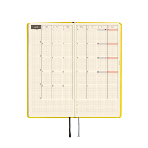 2027 Techo Week Planner Canaria Yellow