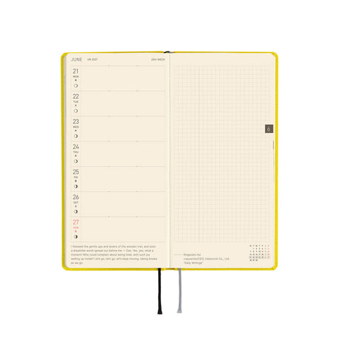 2027 Techo Week Planner Canaria Yellow