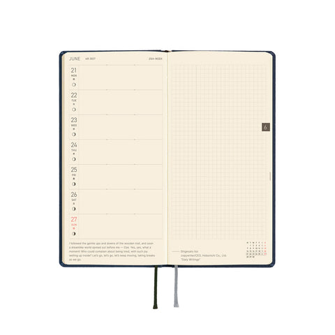 2027 Techo Weeks Planner Midnight Blue