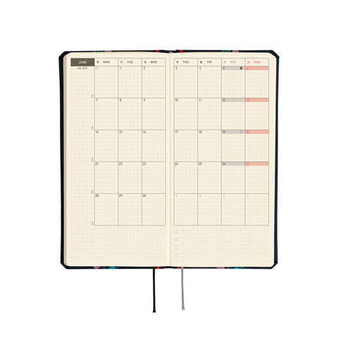 2027 Techo Weeks Planner Petit Bloom
