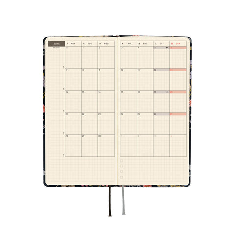 2027 Techo Weeks Planner Floral Remedy