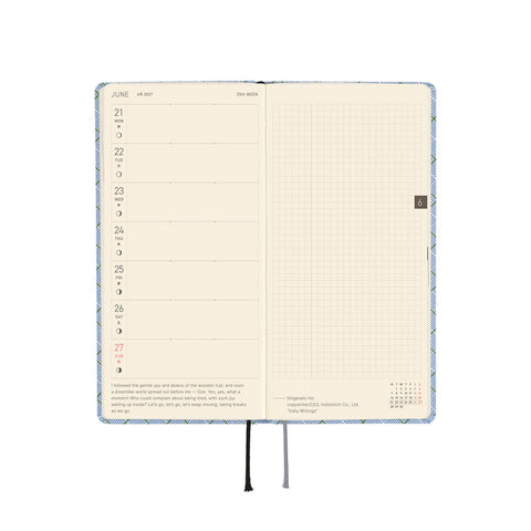 2027 Techo Weeks Planner Graph Plaid