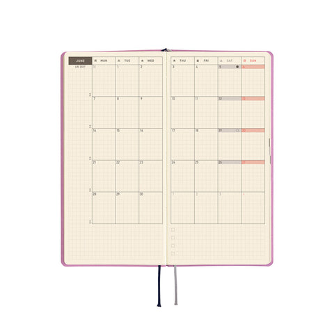 2027 Techo Weeks Weekly Planner Lavender Milk