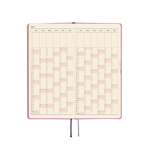 2027 Techo Weeks Weekly Planner Lavender Milk