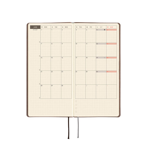 2027 Techo Weeks Weekly Planner Cafe au Lait