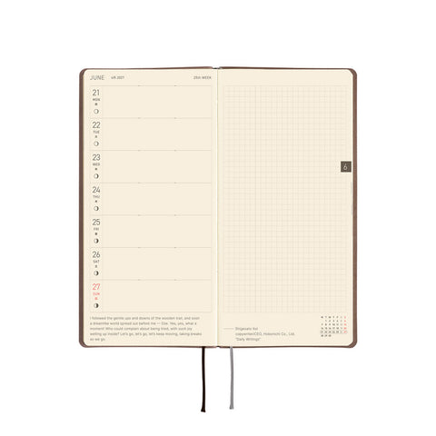 2027 Techo Weeks Weekly Planner Cafe au Lait
