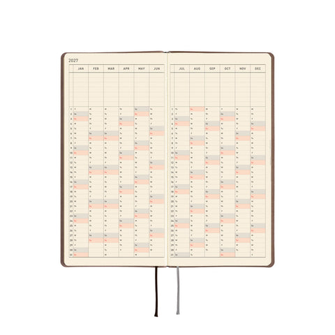 2027 Techo Weeks Weekly Planner Cafe au Lait