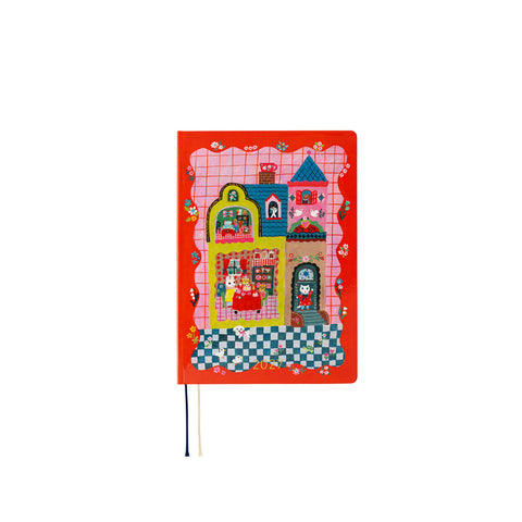 2027 HON A6 Planner White Cat and Rabbit's Tea Room